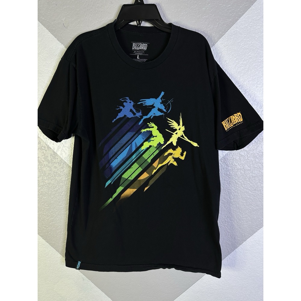 Blizzard Overwatch Black Mens T-Shirt - Size Large With Blizzard Tag